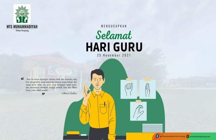 Hari Guru Nasional menjadi moment yang istimewa bagi para siswa MTS Muhammadiyah Pulau Punjung